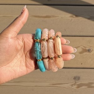 Resin Bracelet - Beige