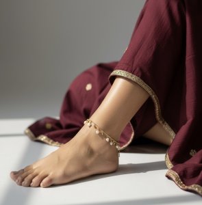 Ivory Drops Anklet